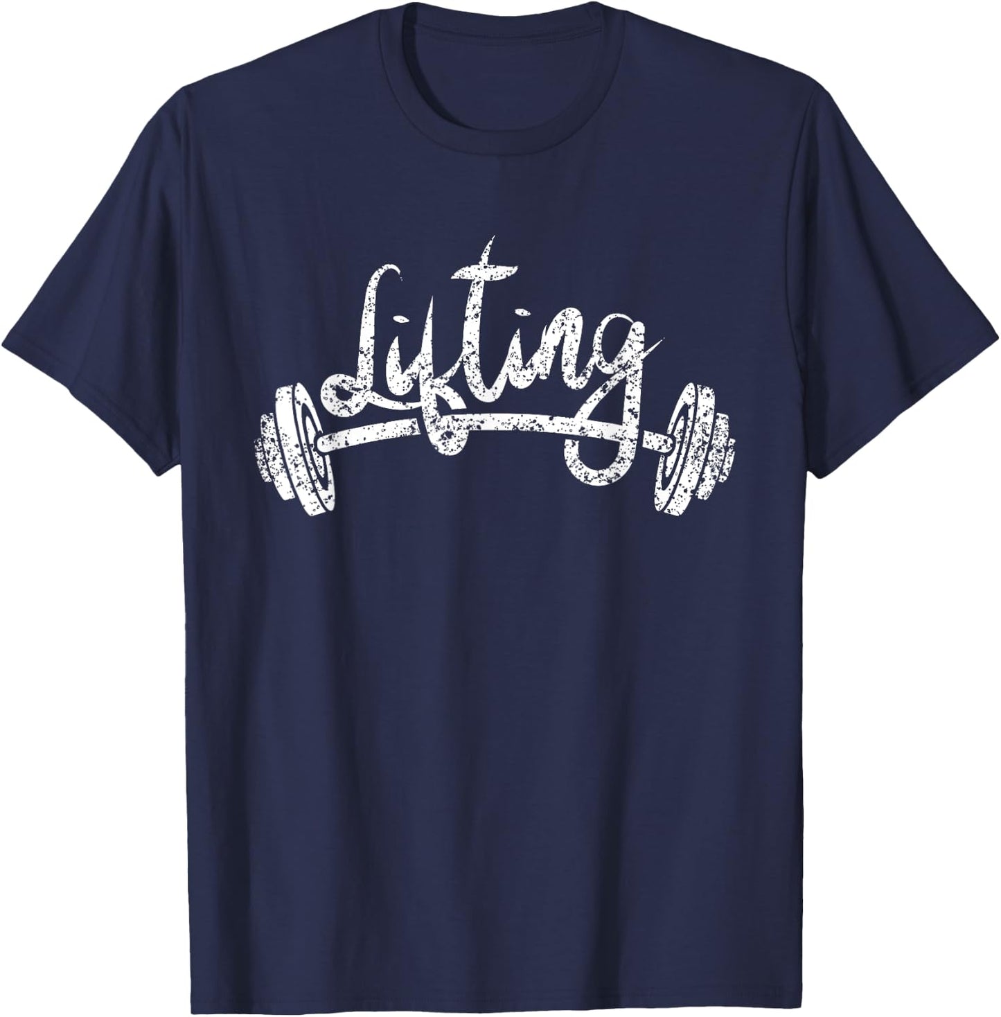 Lifting Workout Lift Gym Weightlifting T-Shirt - T-Shirt | Navy
