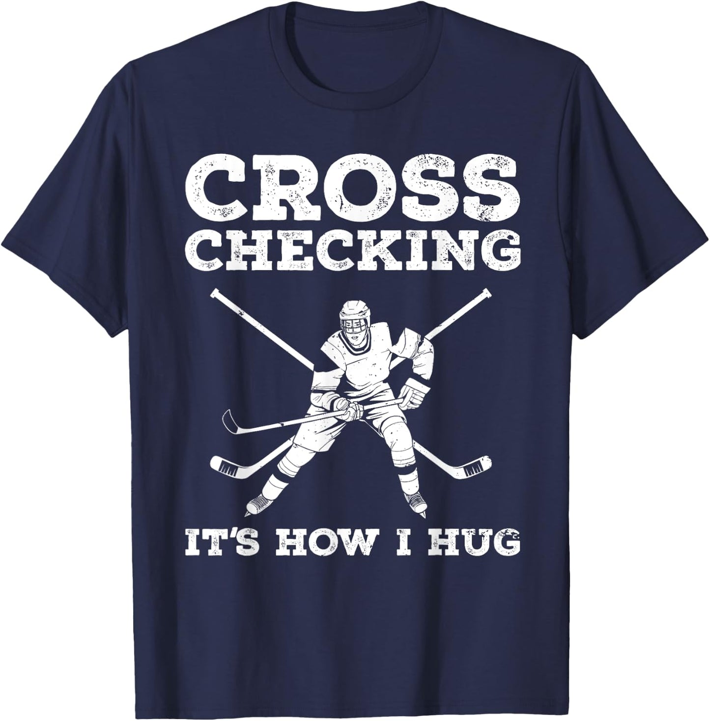 Funny Ice Hockey Art Women Ice Hockey Lover Coach T-Shirt - T-Shirt | Navy