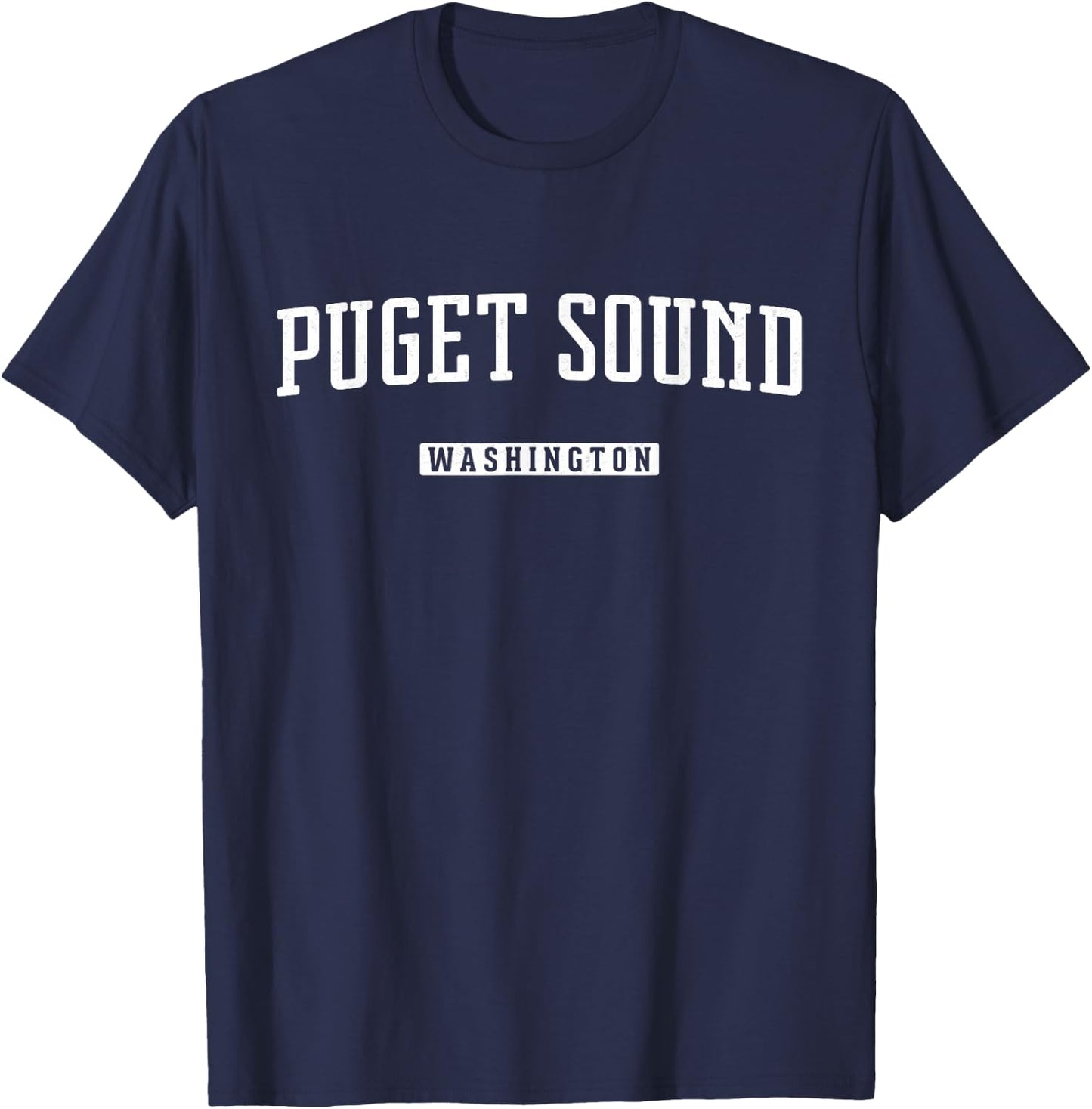 Puget Sound Washington Vintage T-Shirt - T-Shirt | Navy