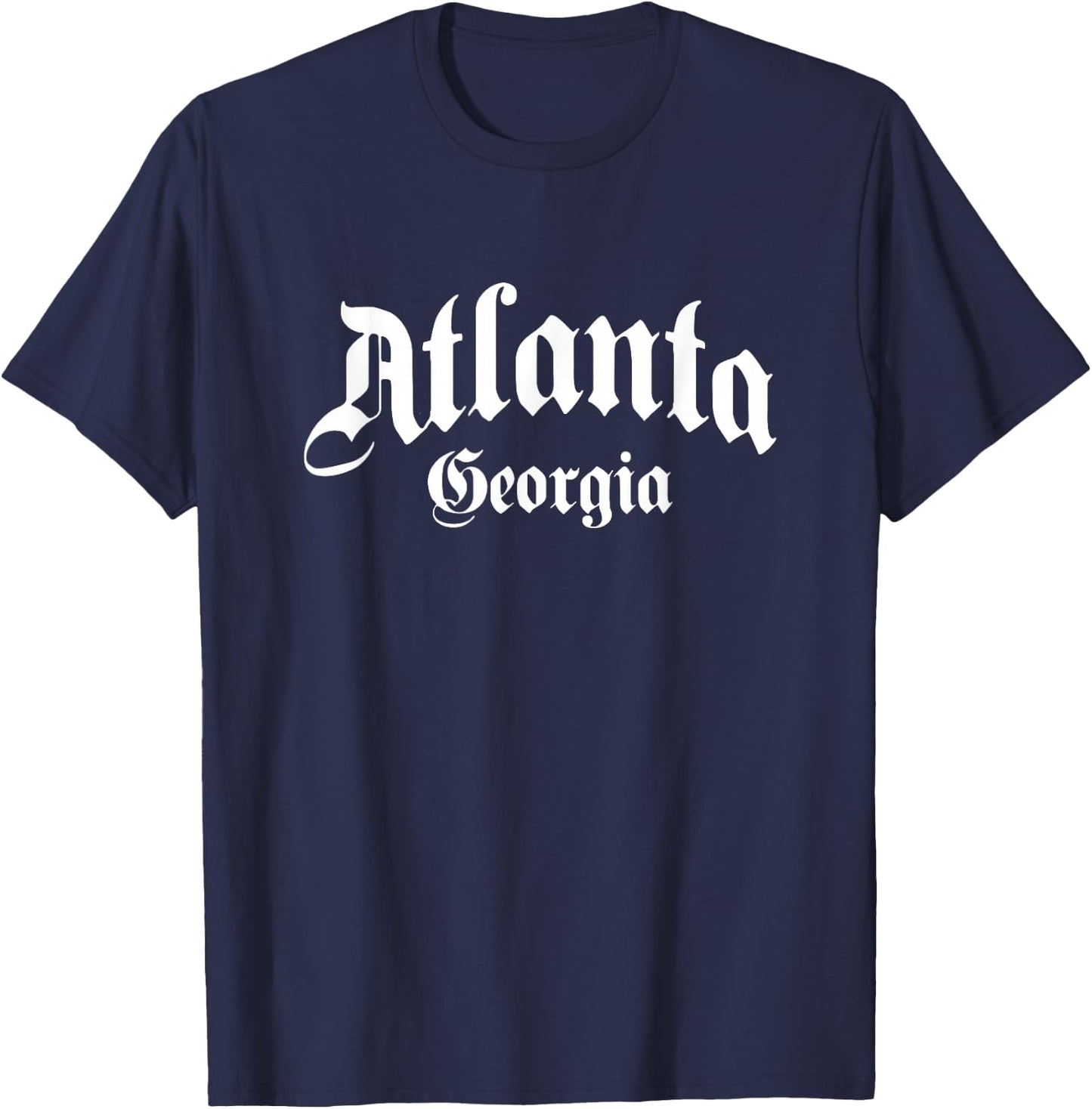 Atlanta - Georgia - Old School Design - Classic T-Shirt - T-Shirt | Navy