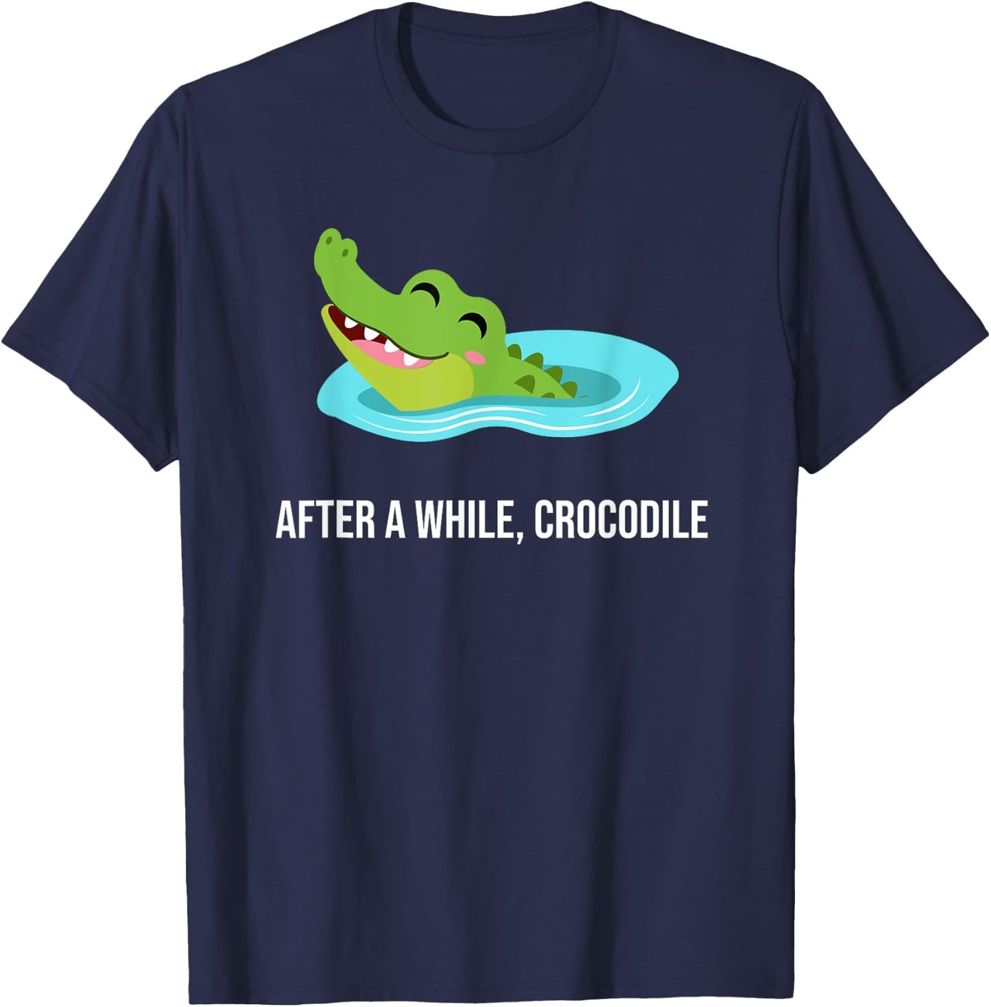 After A While Crocodile T-Shirt - T-Shirt | Navy