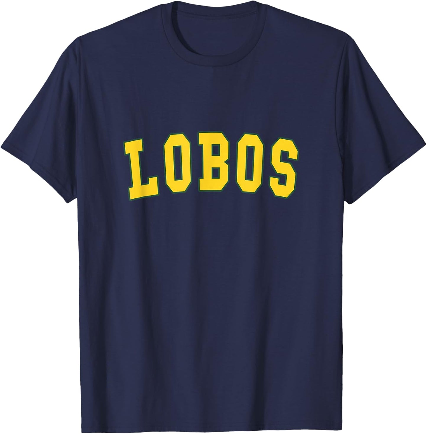 Longview Lobos Football Simple T-Shirt - T-Shirt | Navy