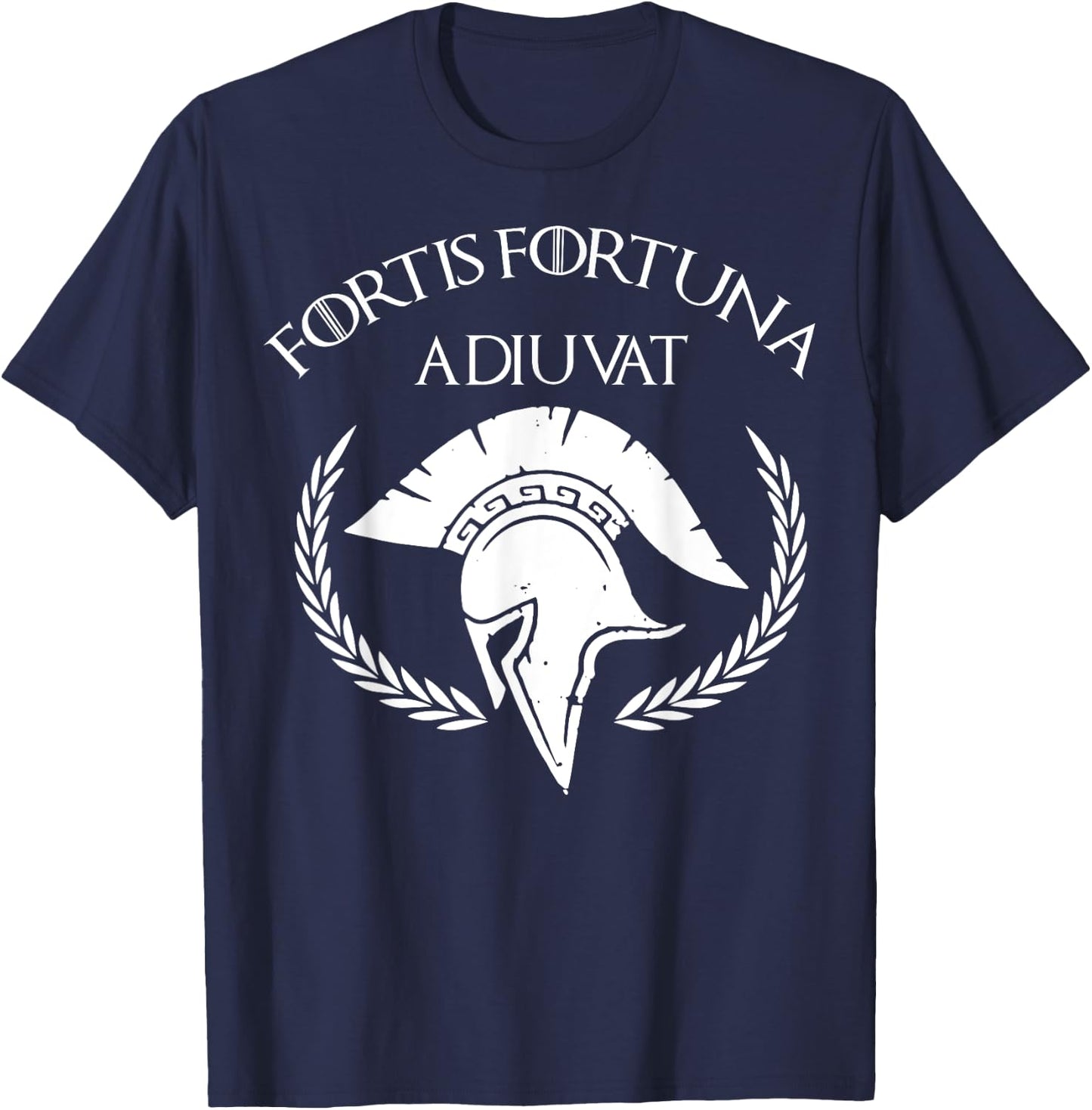 Fortis Fortuna Adiuvat, Latin T-Shirt - T-Shirt | Navy