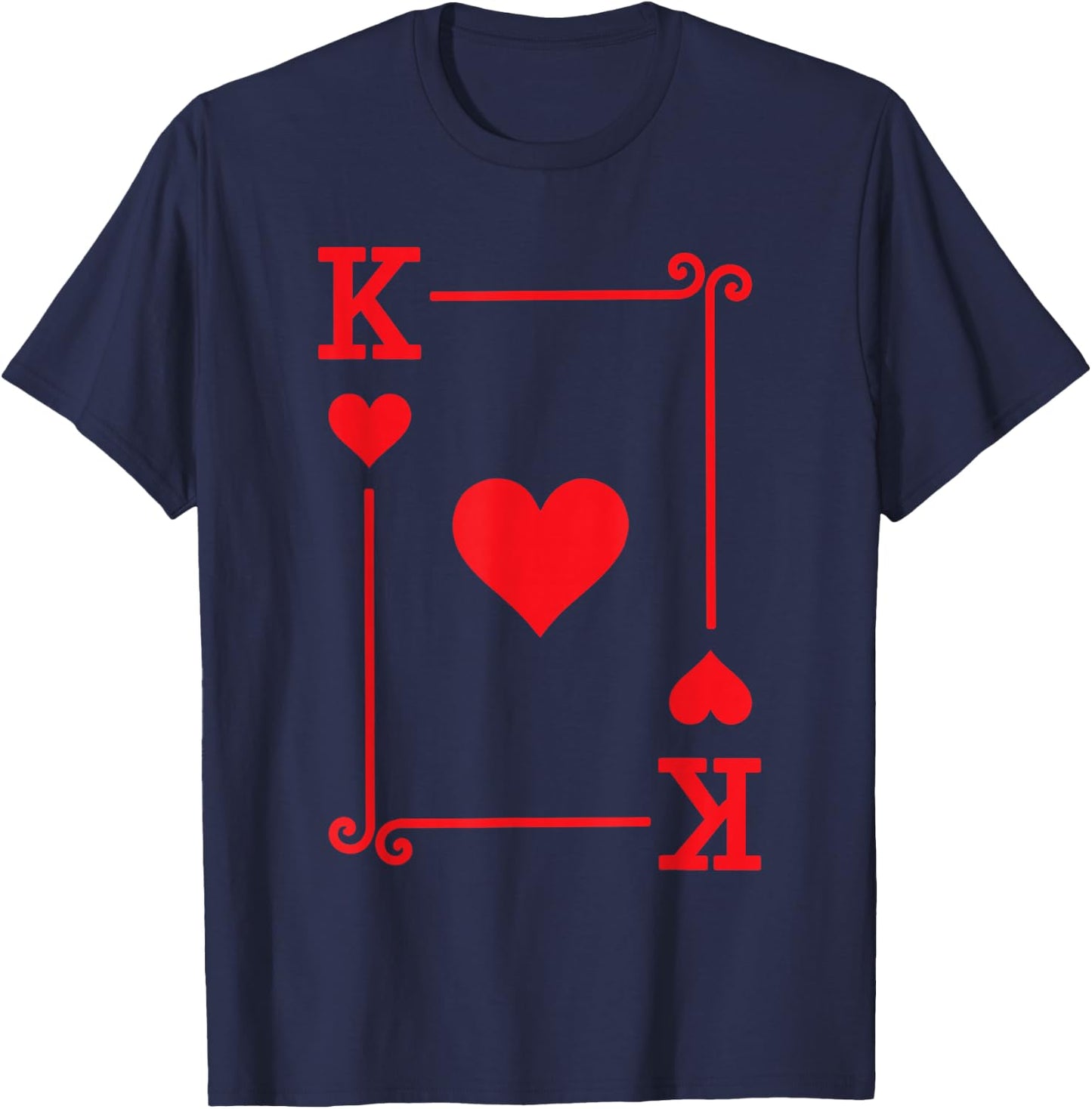 King Hearts Costume - Playing Cards - King Hearts T-Shirt - T-Shirt | Navy
