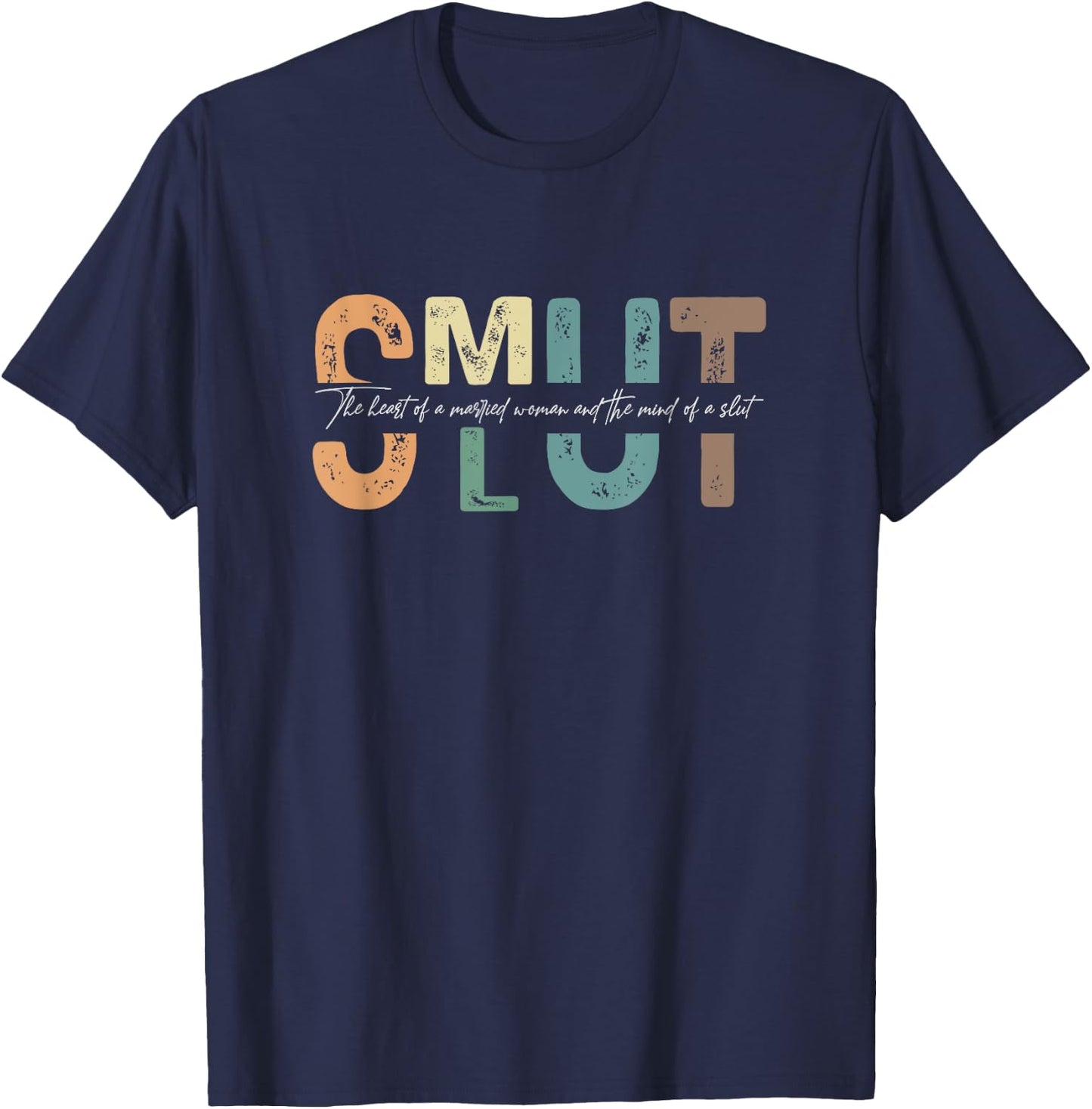 Smut Book Funny Smutty Book Reading Spicy Book Dark Romance T-Shirt - T-Shirt | Navy