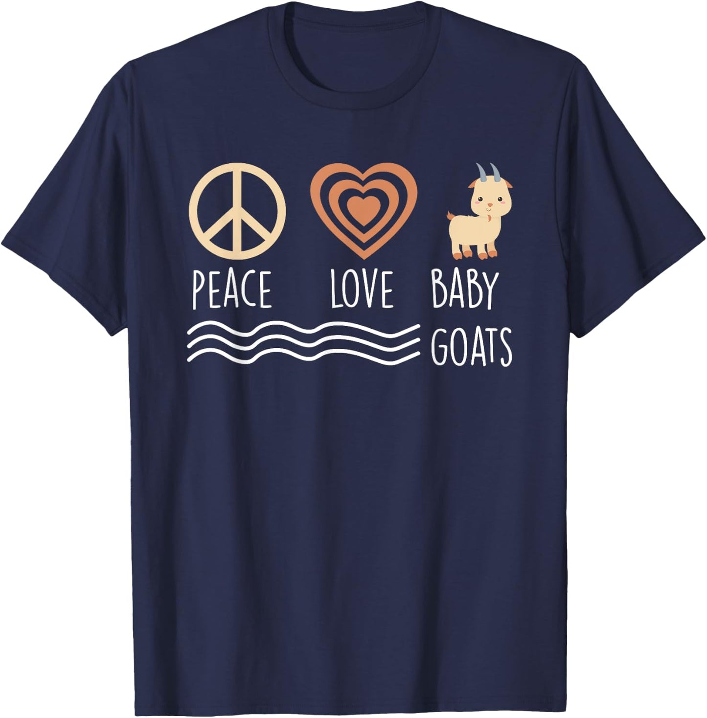 Baby Goat Lover Farm Animal Goat Farming Goat Herder T-Shirt - T-Shirt | Navy