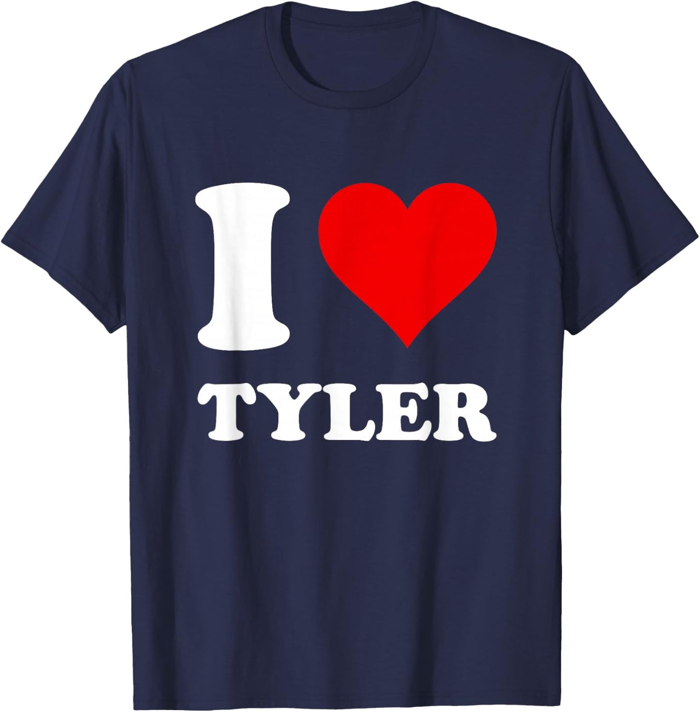 i Love Tyler T-Shirt - T-Shirt | Navy