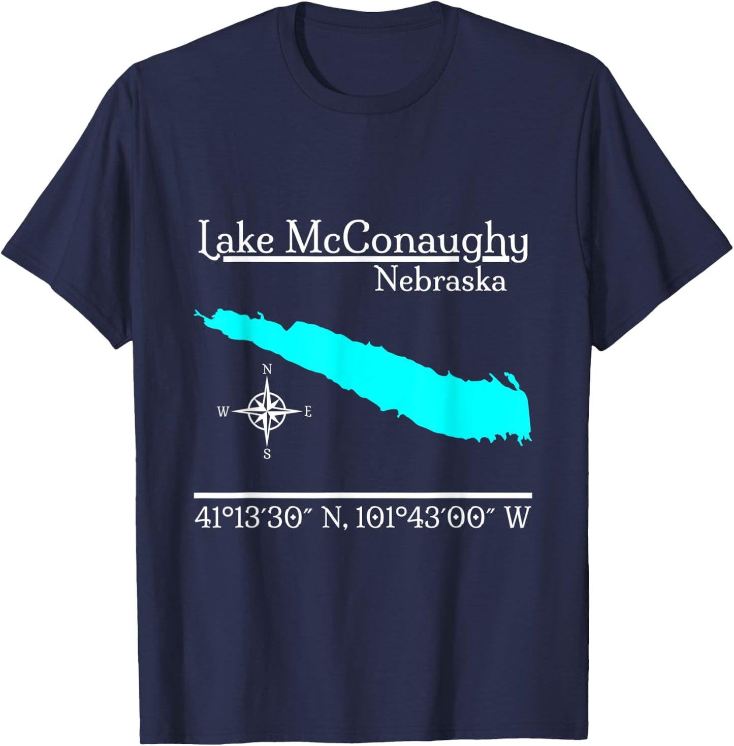 Lake McConaughy - Nebraska T-Shirt - T-Shirt | Navy