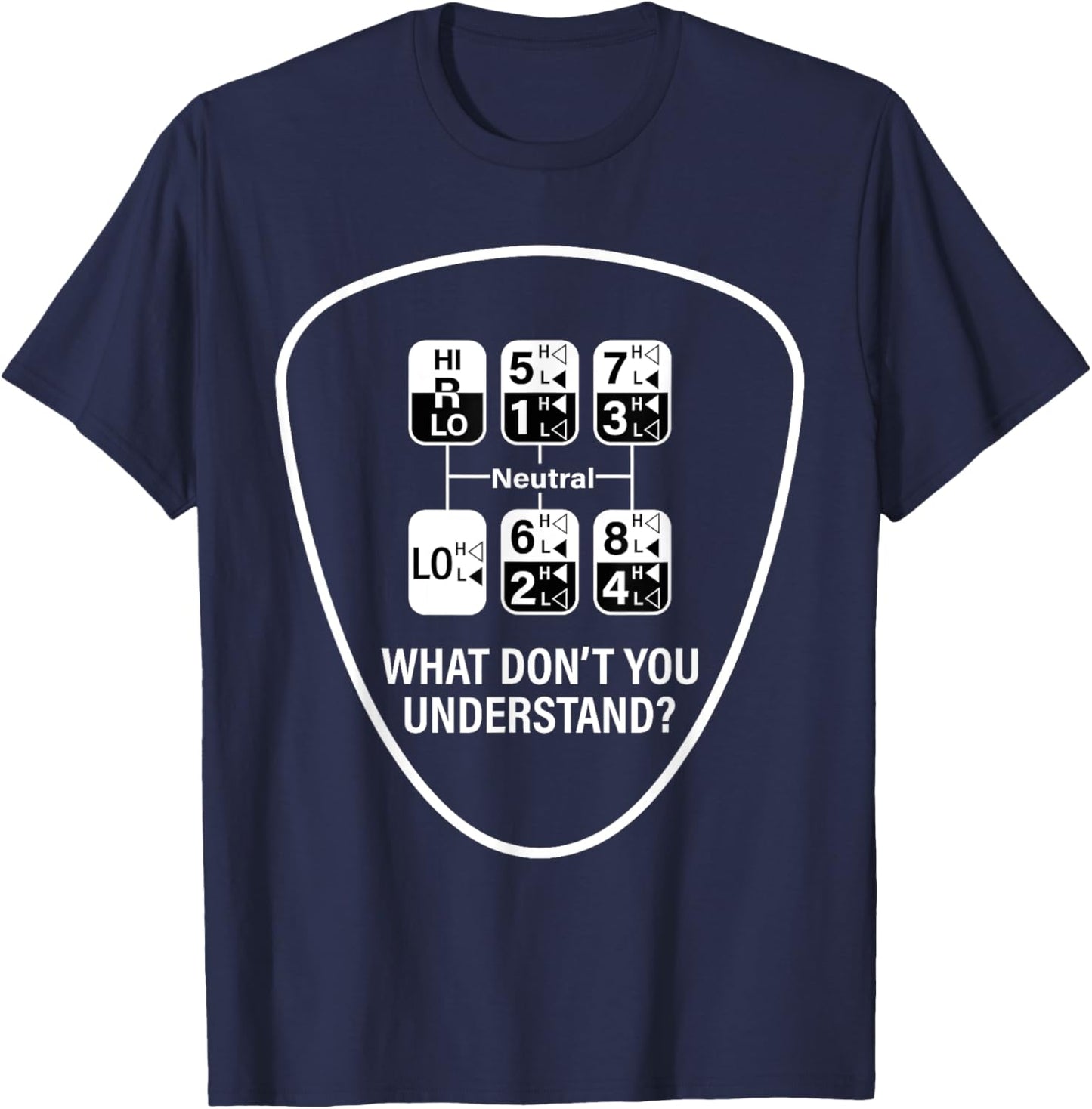 Funny OTR Driver 18 Speed Trucker T-Shirt - T-Shirt | Navy