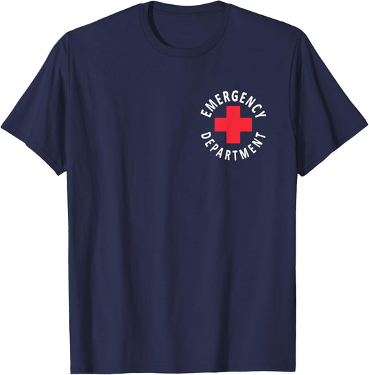 Emergency Department Emergency Room Healthcare Nursing Nurse T-Shirt - T-Shirt | Navy