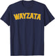 Wayzata Minnesota Blue and Yellow T-Shirt - T-Shirt | Navy