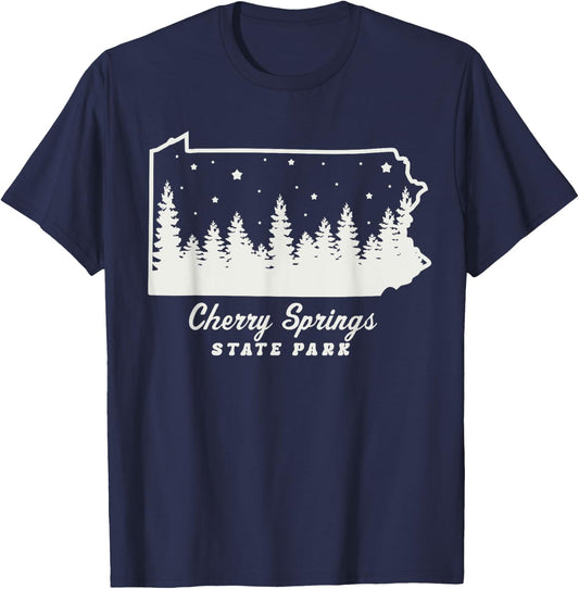 Cherry Springs State Park Pennsylvania Stargazing Stars T-Shirt - T-Shirt | Navy