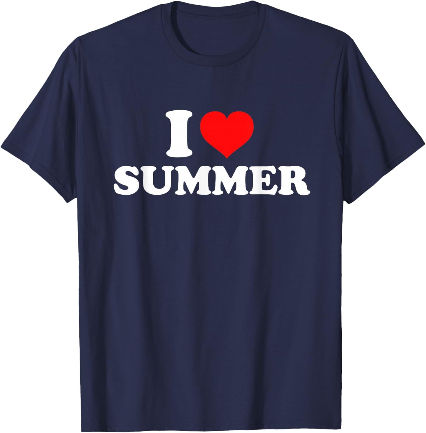 I Love Summer T-Shirt - T-Shirt | Navy