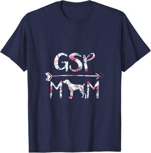 German Shorthair Pointer Funny GSP Mom T-Shirt - T-Shirt | Navy