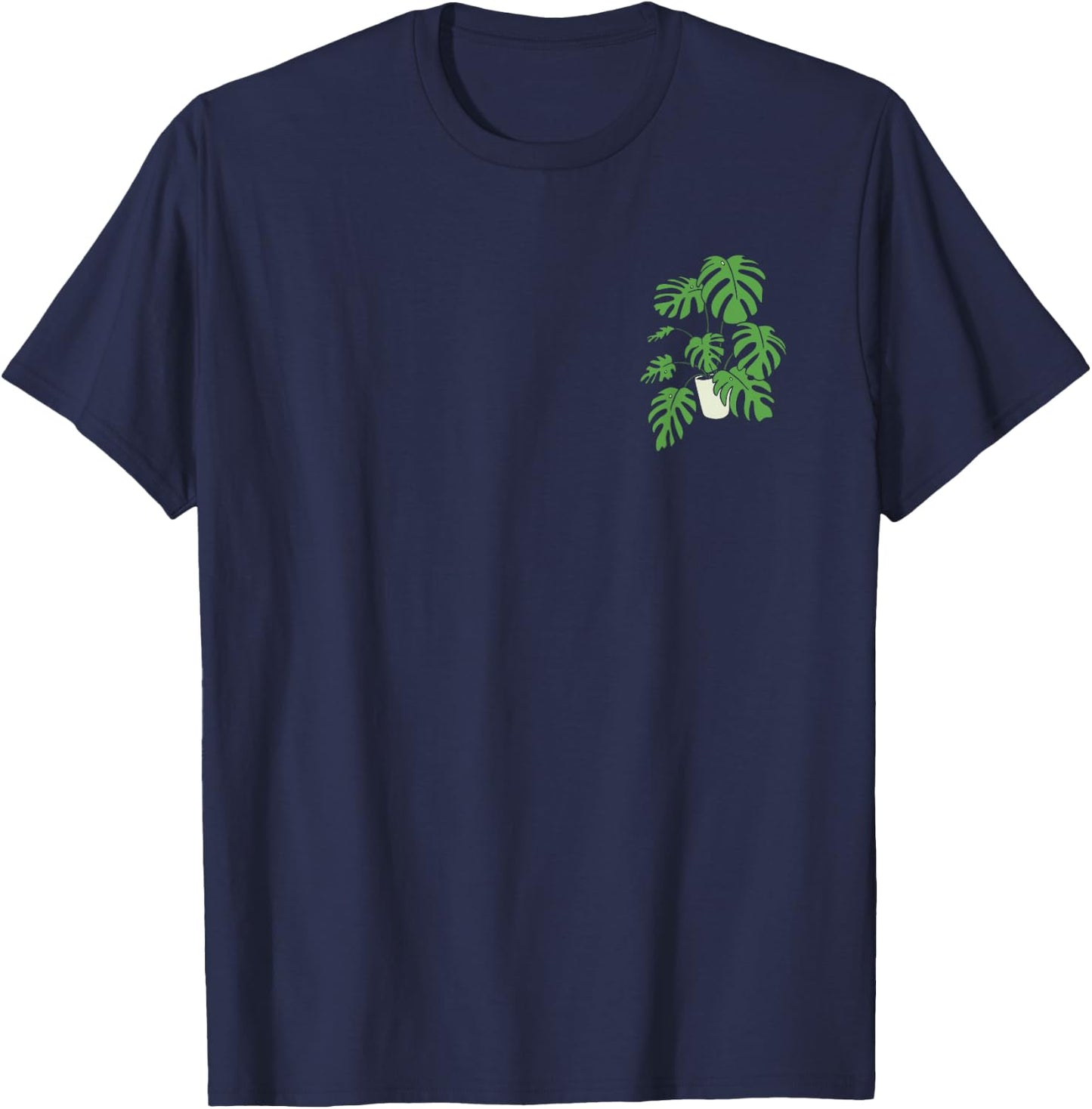 Monstera Deliciosa House Plant Gardener Horticulturist T-Shirt - T-Shirt | Navy