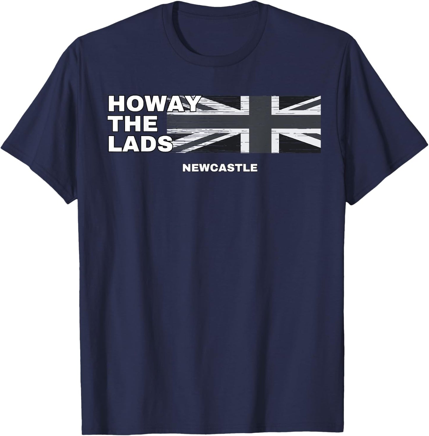 Howay The Lads Newcastle Geordie Fan Football Newcastle T-Shirt - T-Shirt | Navy