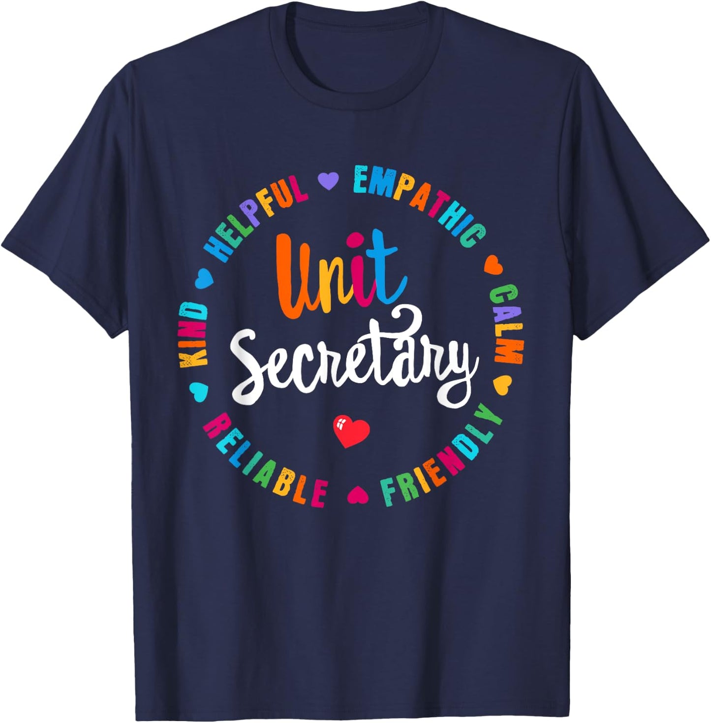 Unit Secretary Appreciation Week healthcare workers Women T-Shirt - T-Shirt | Navy
