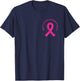 Breast Cancer Awareness Pink Ribbon Support Squad Cancer T-Shirt - T-Shirt | Navy