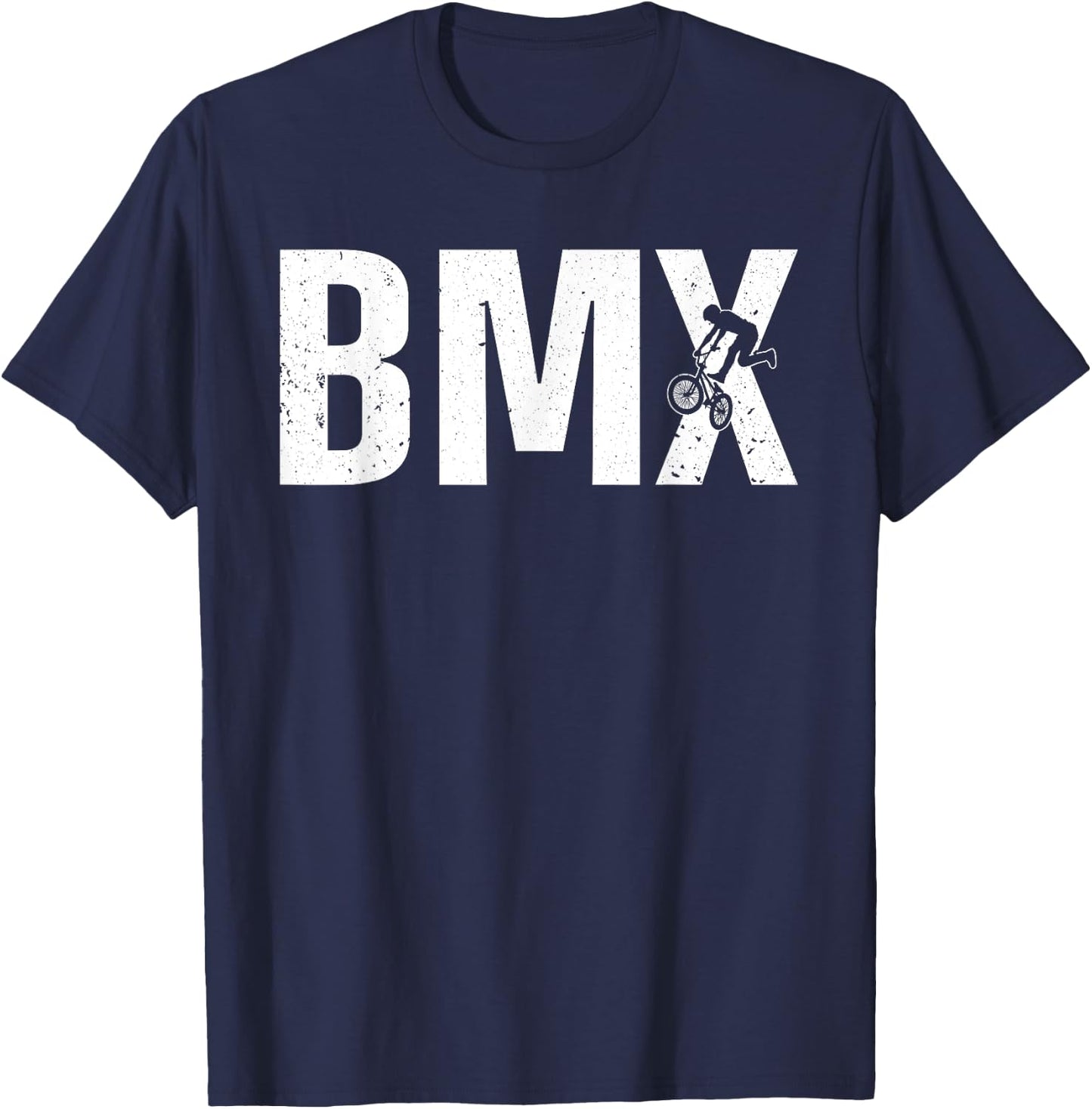 Funny BMX Bike Design Women Youth BMX Biking Lovers T-Shirt - T-Shirt | Navy