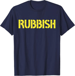 Rubbish Vintage Funny Rock Retro Outfits T-Shirt - T-Shirt | Navy