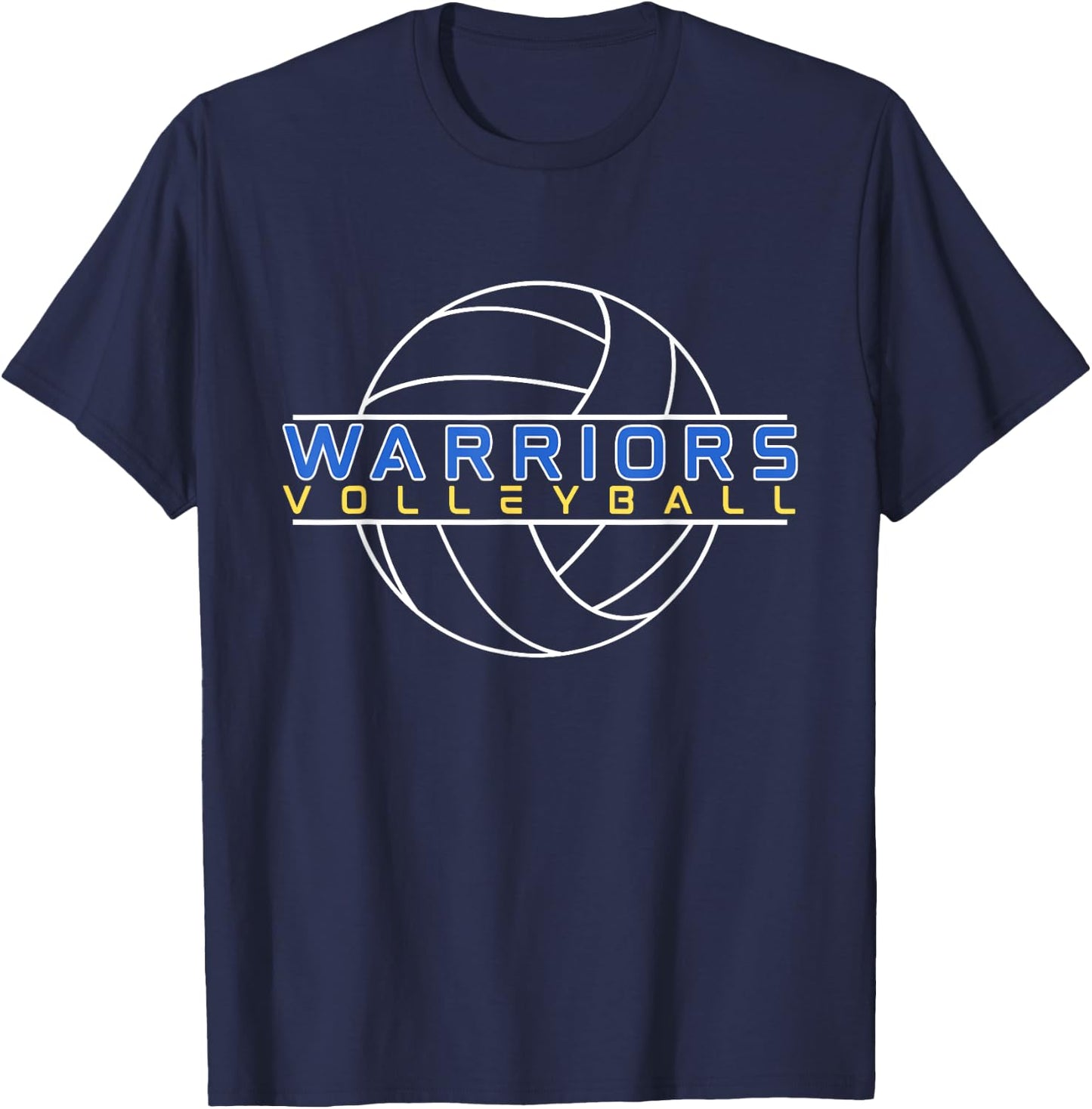 Warriors Volleyball Alt. Warm Up T-Shirt - T-Shirt | Navy