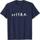 Bike Polo Evolution Funny Cycle Polo T-Shirt - T-Shirt | Navy
