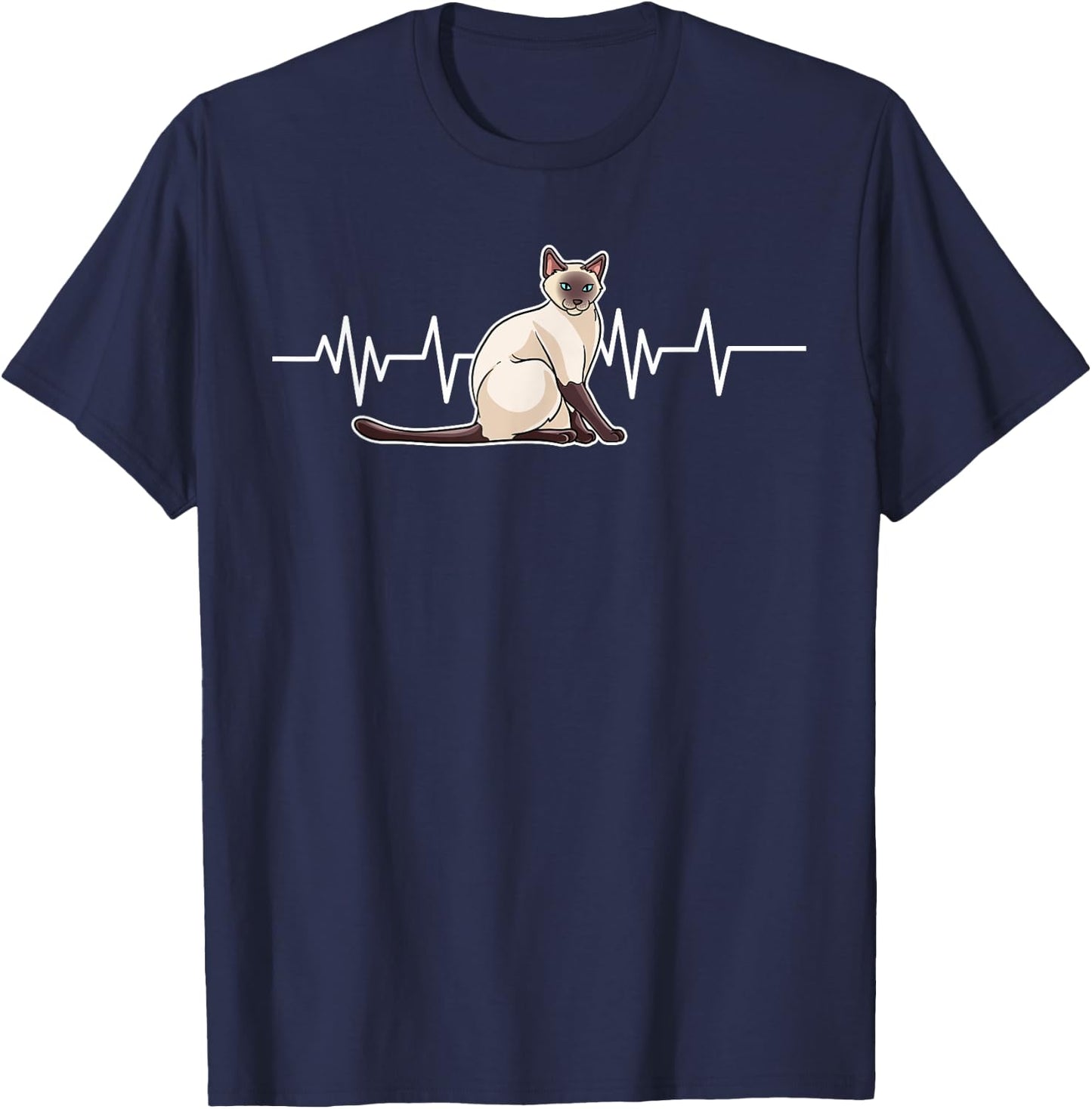 Siamese Cat Gift Men Kids - Love My Siamese Cat T-Shirt - T-Shirt | Navy