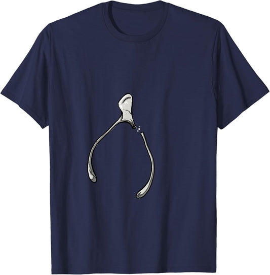 Oh, Snap! Funny Turkey Day Print Wishbone Happy Thanksgiving T-Shirt - T-Shirt | Navy