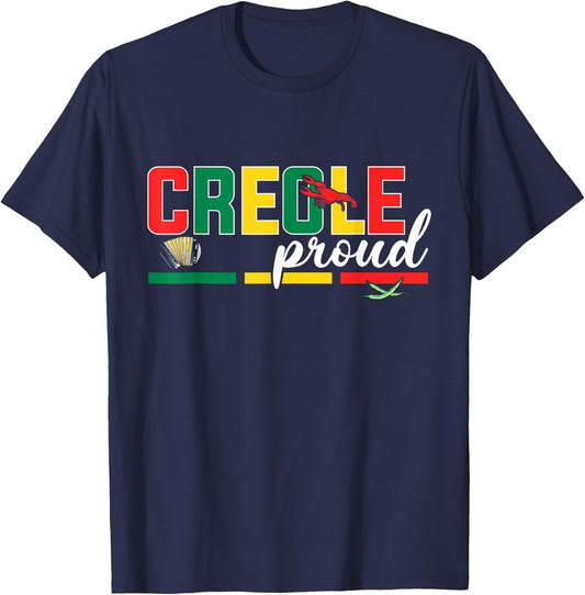 Zydeco Creole Proud of Zydeco Music Festivals Trail Rides T-Shirt - T-Shirt | Navy