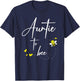 Auntie To Bee Funny Matching Family T-Shirt - T-Shirt | Navy