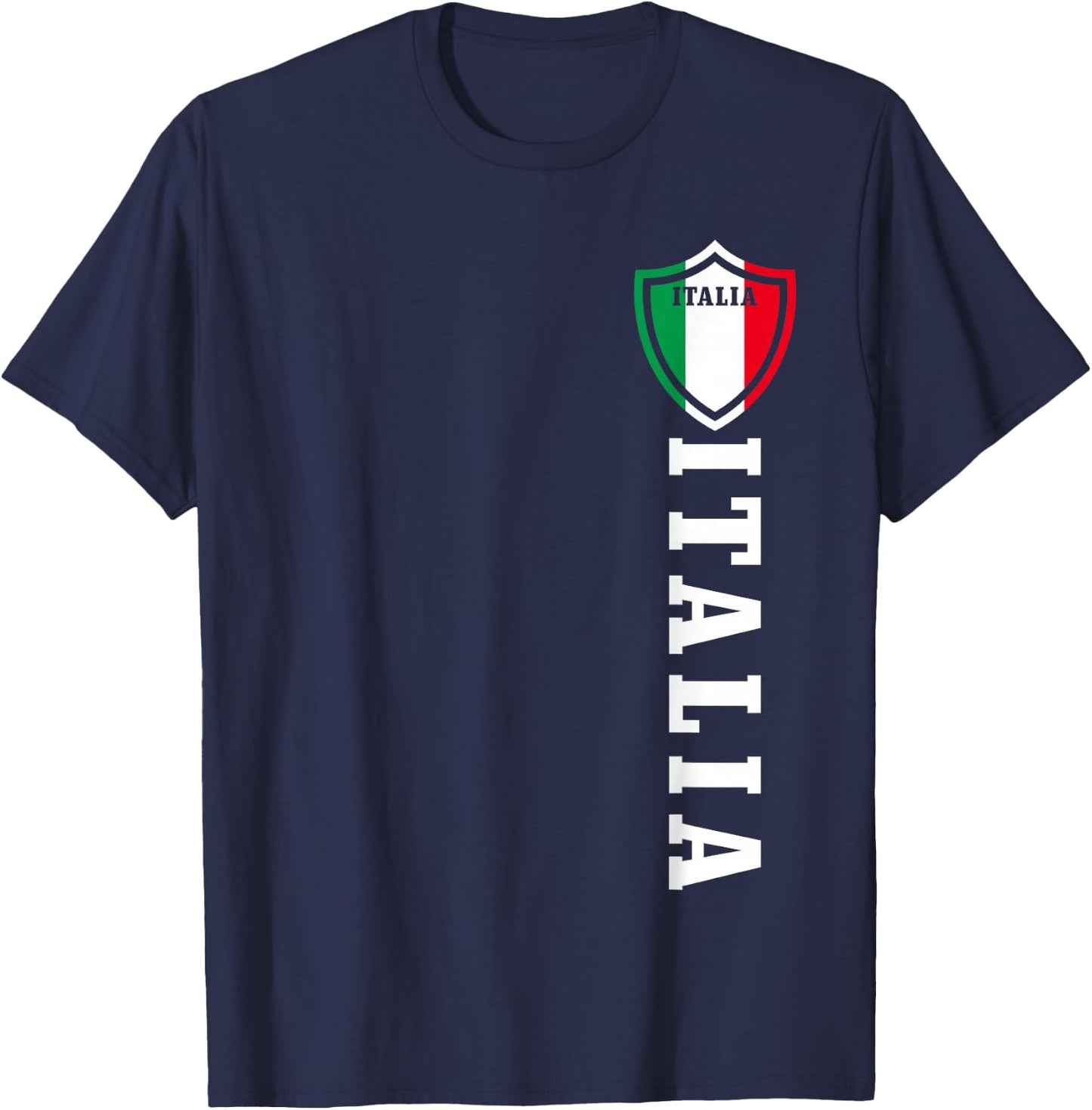Italian Flag Italy Pride T-Shirt - T-Shirt | Navy
