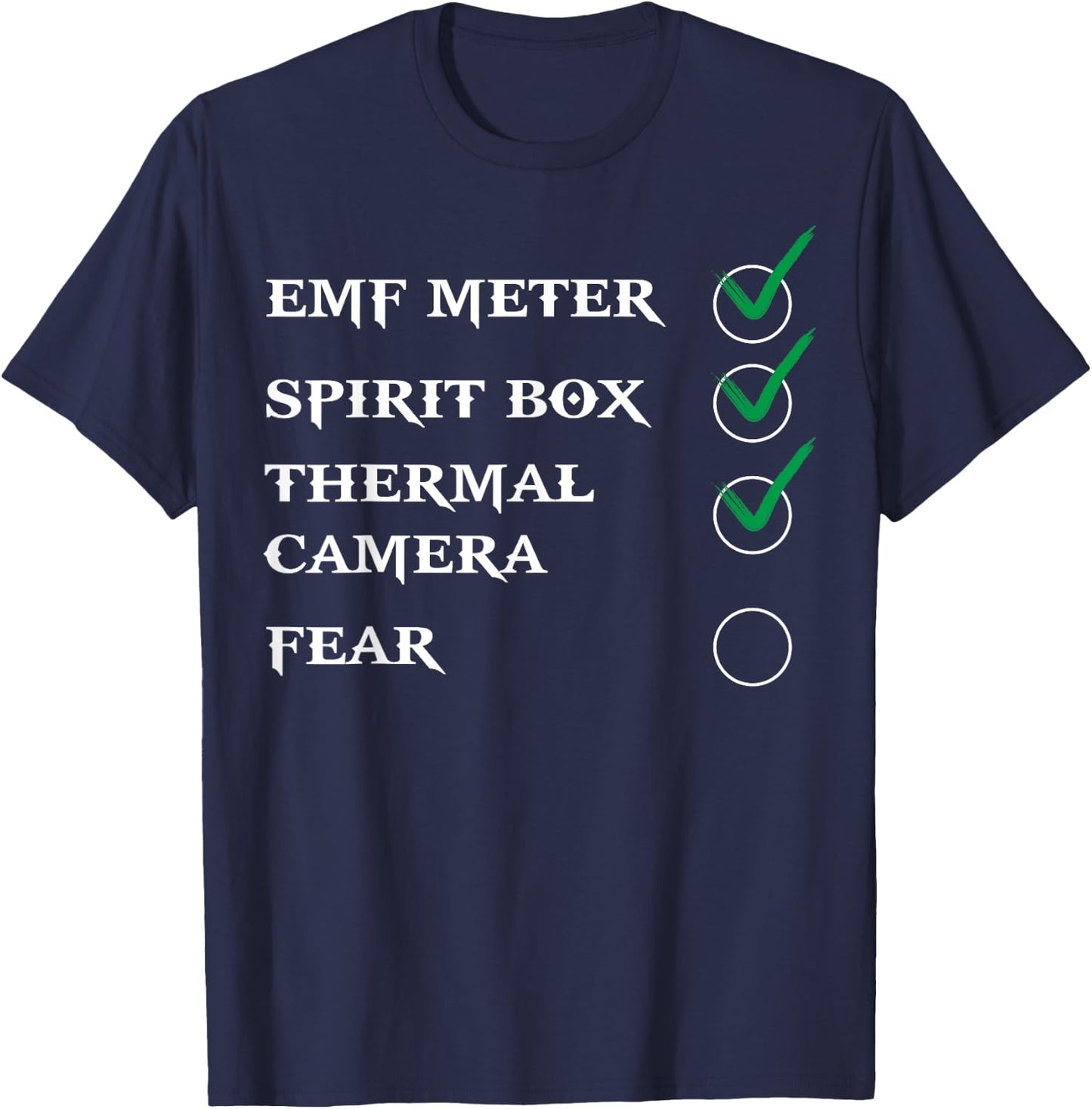 Phasmophobia - Ghost Hunter - Paranormal Investigators T-Shirt - T-Shirt | Navy