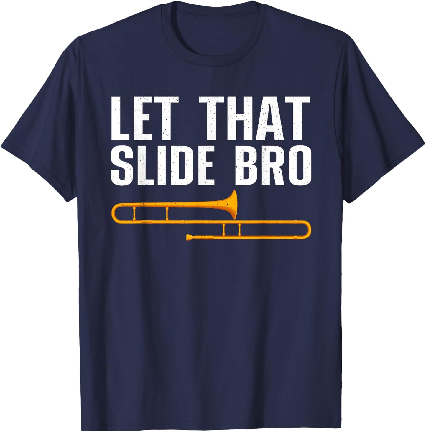 Funny Trombone Art Women Trombone Lover Trombonists T-Shirt - T-Shirt | Navy