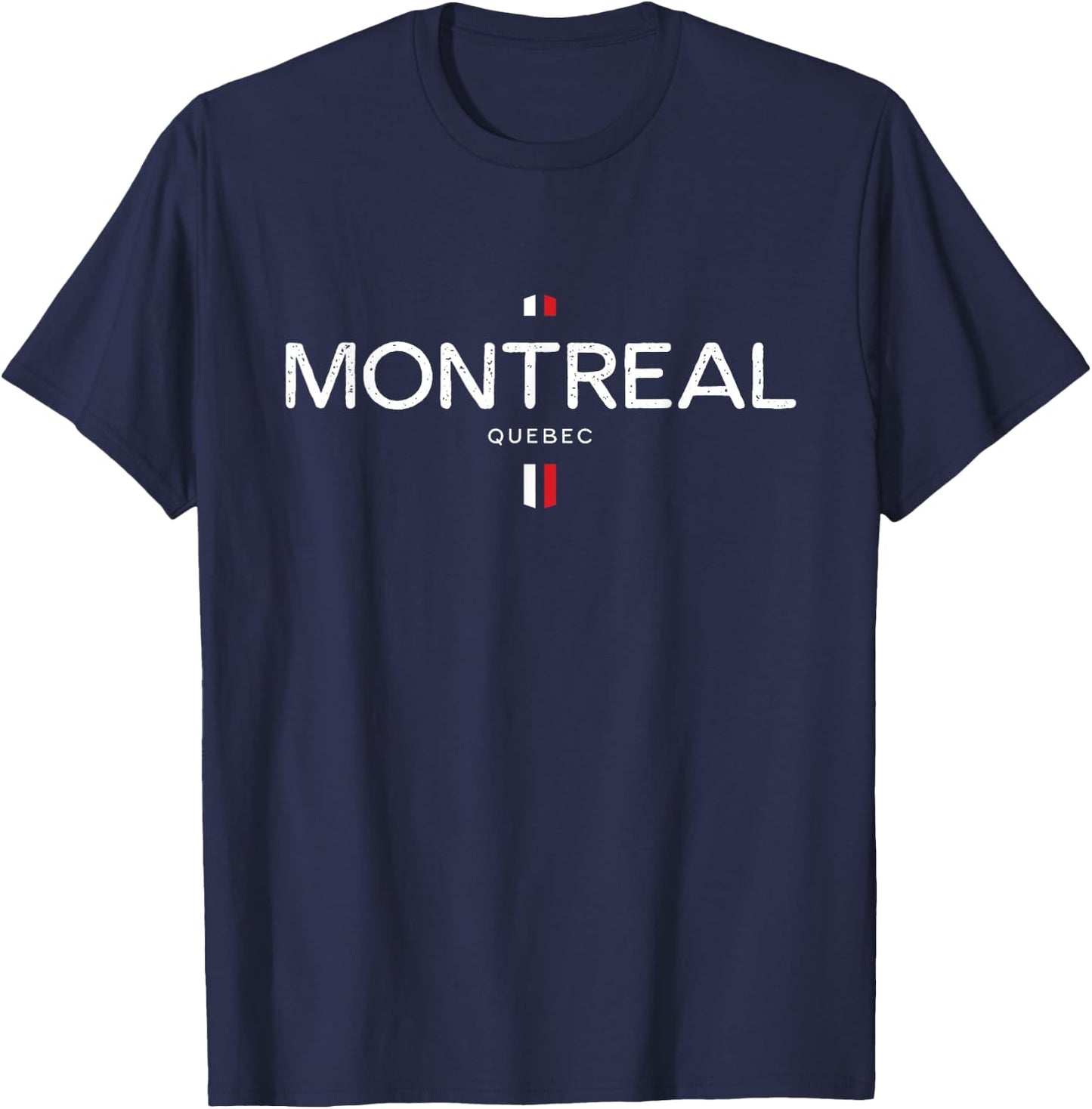 Montreal Canada Retro Vintage T-Shirt - T-Shirt | Navy