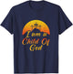 Christ Religious I am a child of god Christen T-Shirt - T-Shirt | Navy