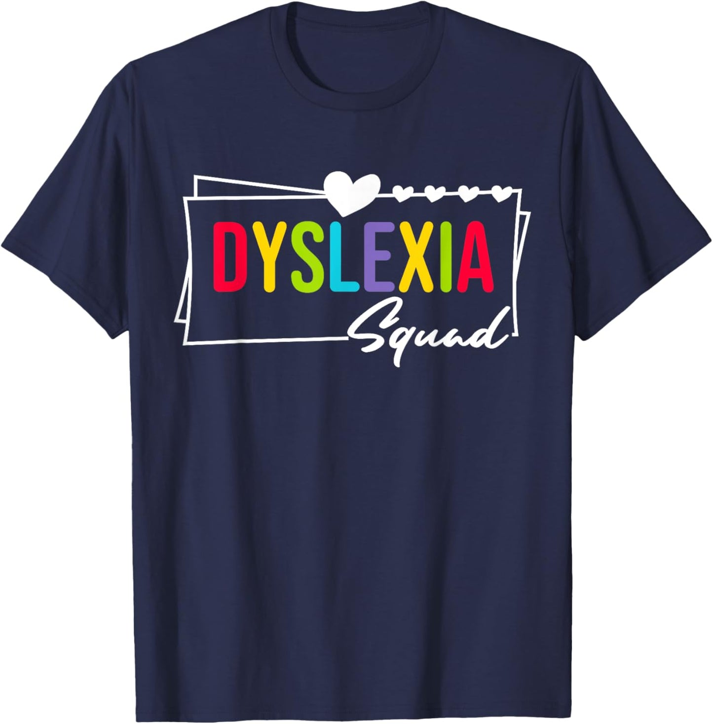 Dyslexia Squad Awareness Dyslexia Therapist Teacher Women T-Shirt - T-Shirt | Navy