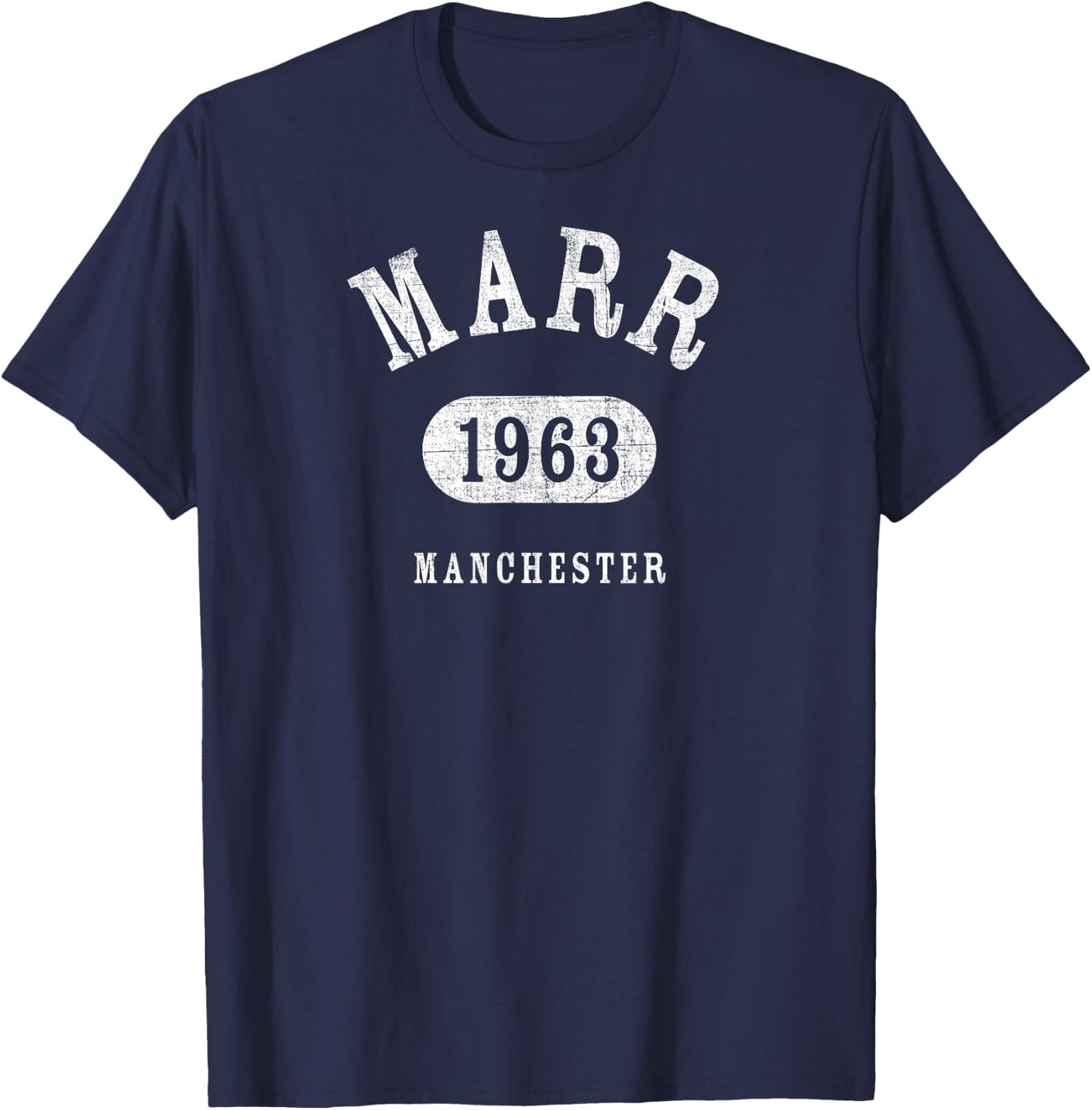 MARR Athletic Design With Details T-Shirt - T-Shirt | Navy