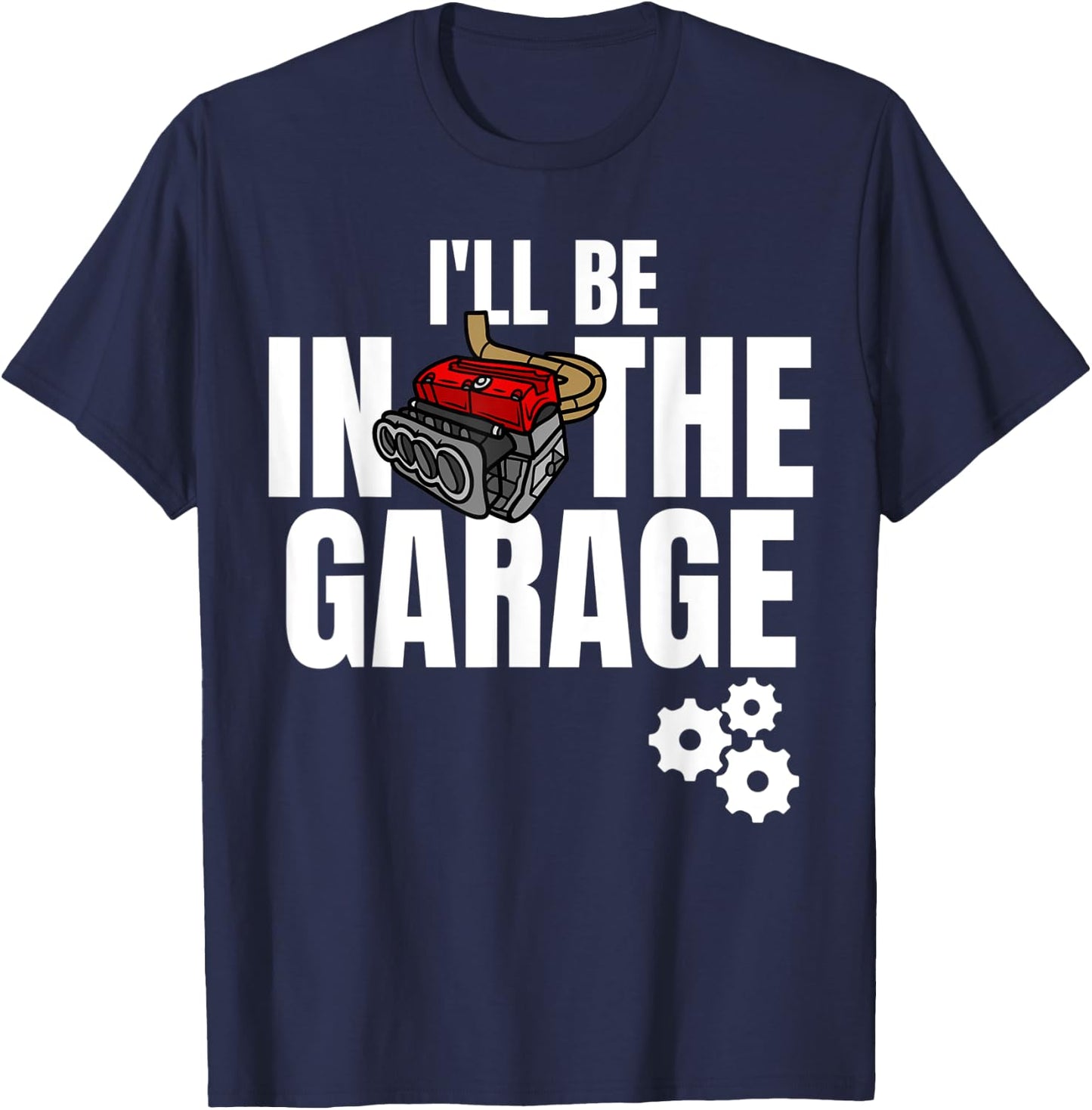 Motor Racing Men Women Kids Stock Car Race Driver Mechanic T-Shirt - T-Shirt | Navy