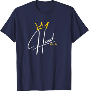 Hood Rich T-Shirt - T-Shirt | Navy
