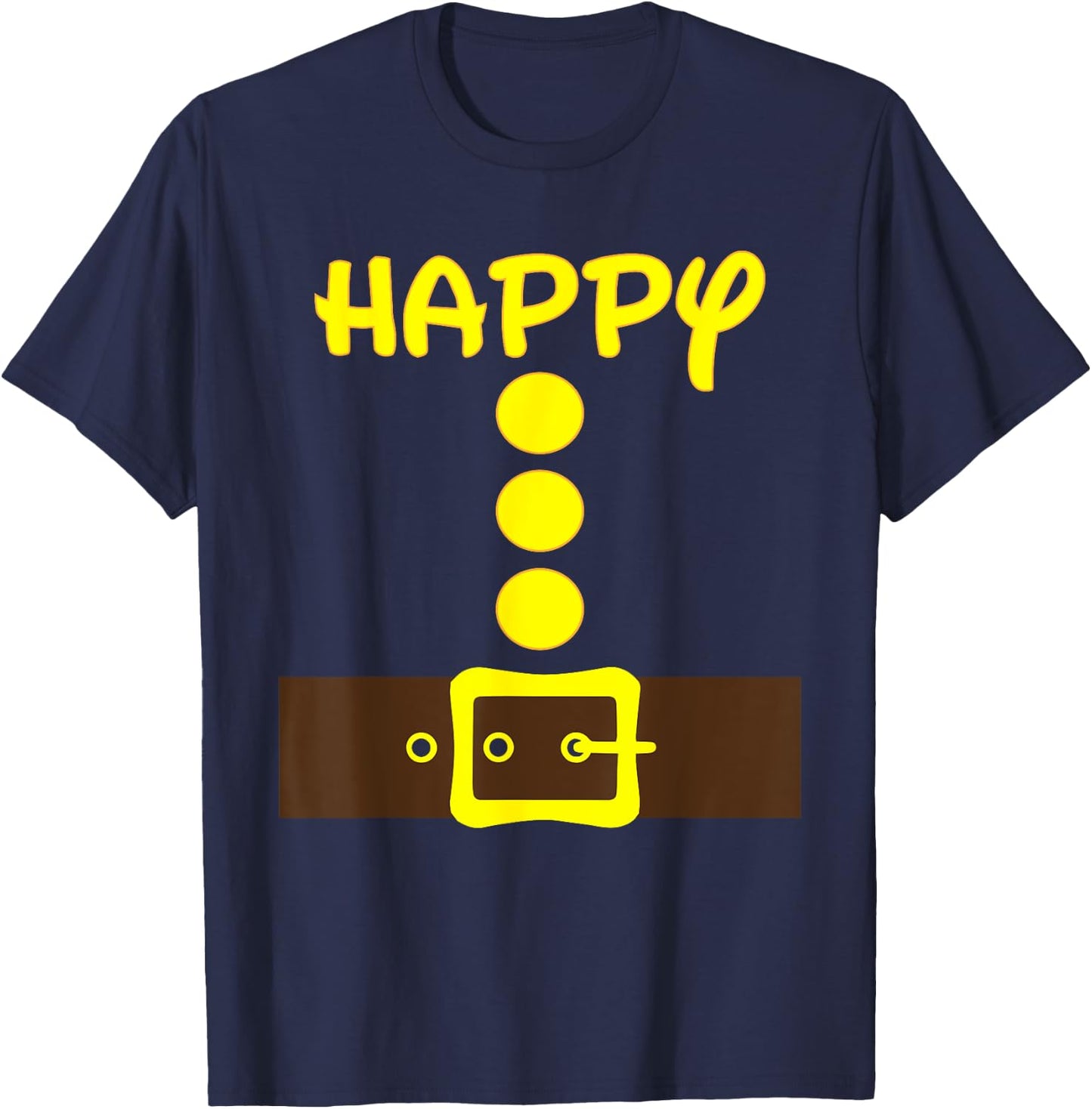 Dwarf Easy Halloween Men Women Kids Color Costume Matching T-Shirt - T-Shirt | Navy