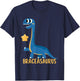 Dinosaur Funny Braces BRACEASAURUS Orthodontist T-Shirt - T-Shirt | Navy