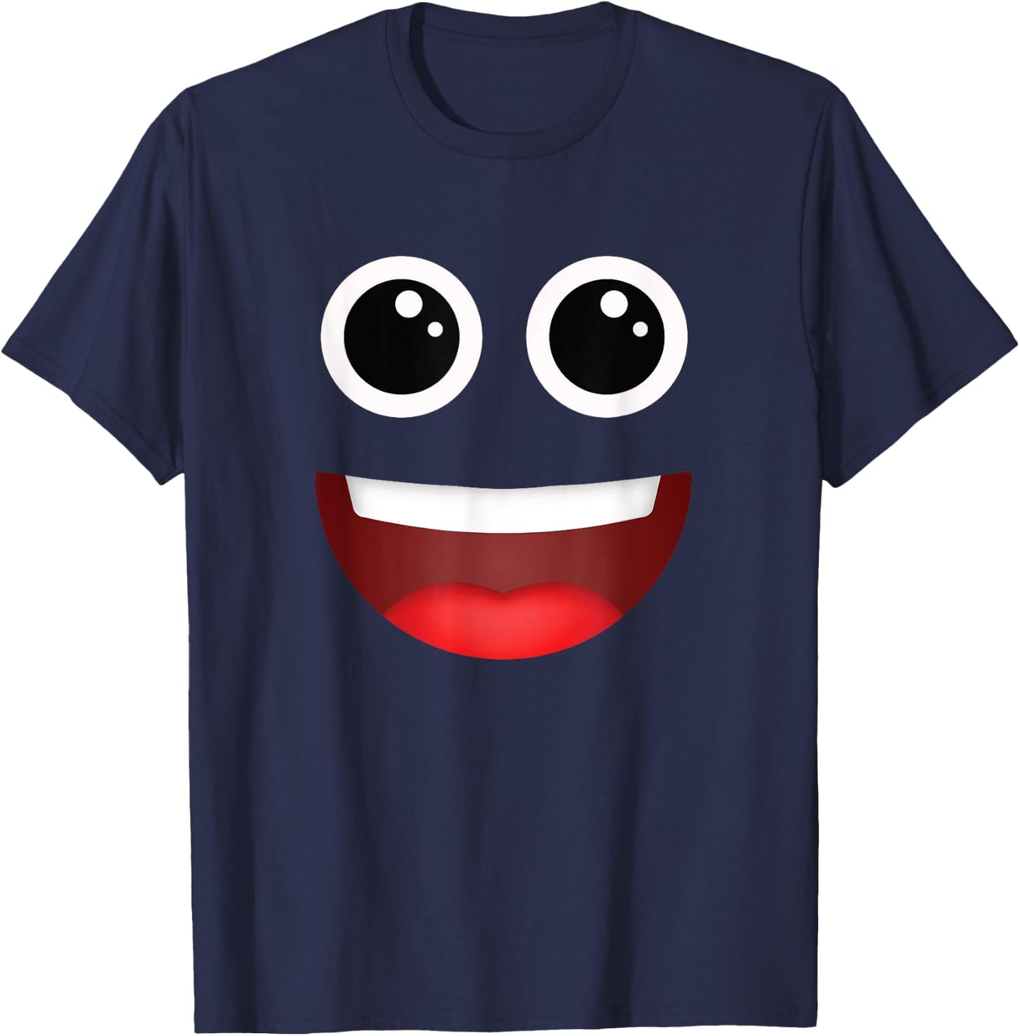 Funny Group Costume Halloween Team Outfit Poop Emoticon T-Shirt - T-Shirt | Navy