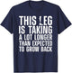 Funny Leg Amputee Design Women Amputation Survivor T-Shirt - T-Shirt | Navy
