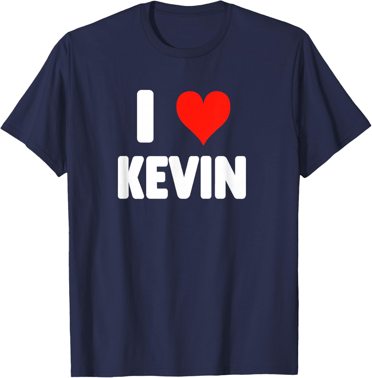 I Love Kevin - Heart T-Shirt - T-Shirt | Navy