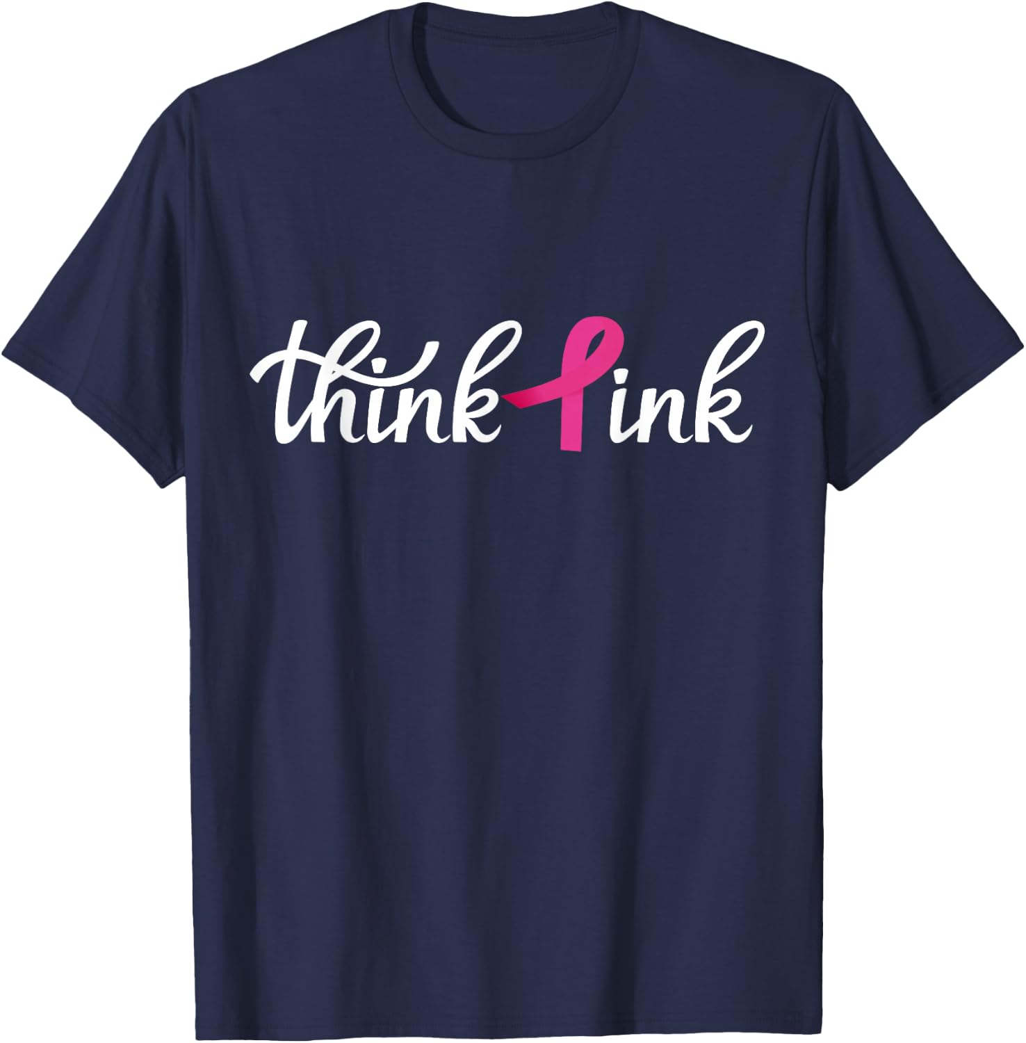 Think Pink T-Shirt - T-Shirt | Navy