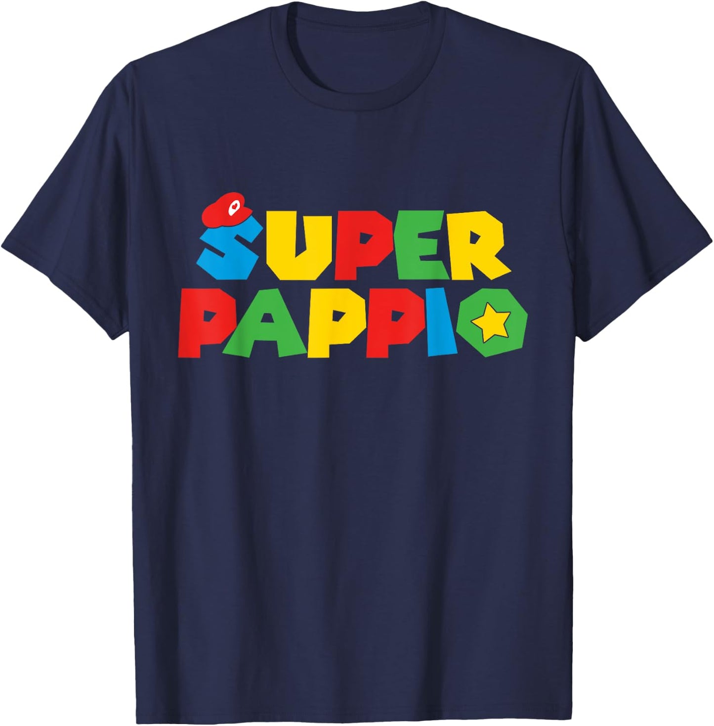 Gaming King Papa: Lighthearted Granddad Family Match Attire T-Shirt - T-Shirt | Navy