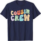 Vintage Cousin Crew Groovy Retro Design Family Matching Cool T-Shirt - T-Shirt | Navy