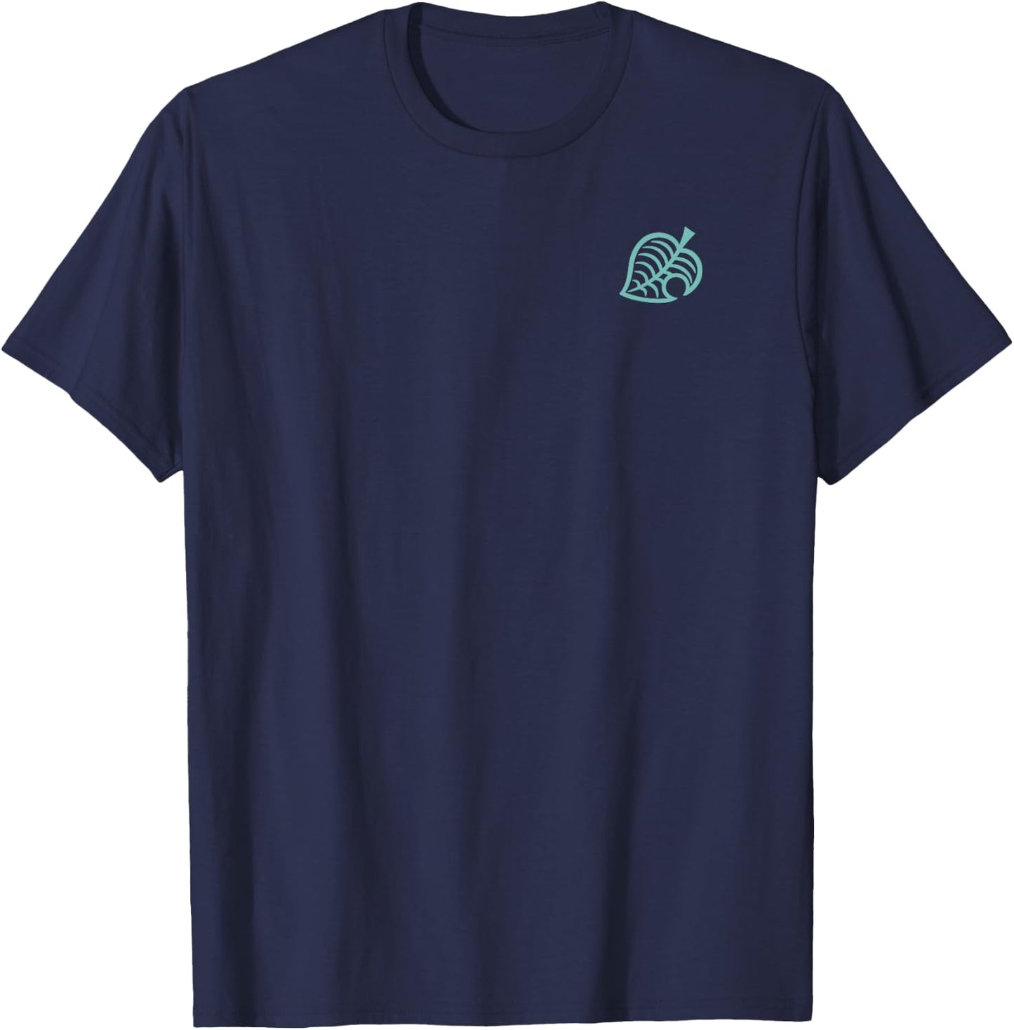 Animal Crossing: New Horizons Leafy Line Faux Pocket Logo T-Shirt - T-Shirt | Navy
