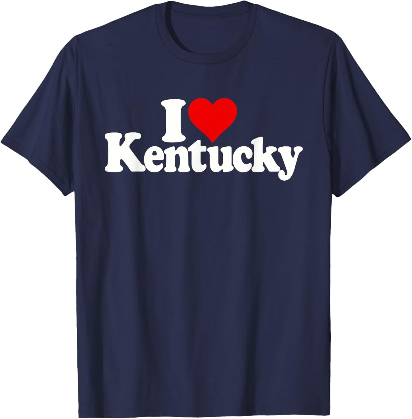 I Love Heart Kentucky Ky T-Shirt - T-Shirt | Navy