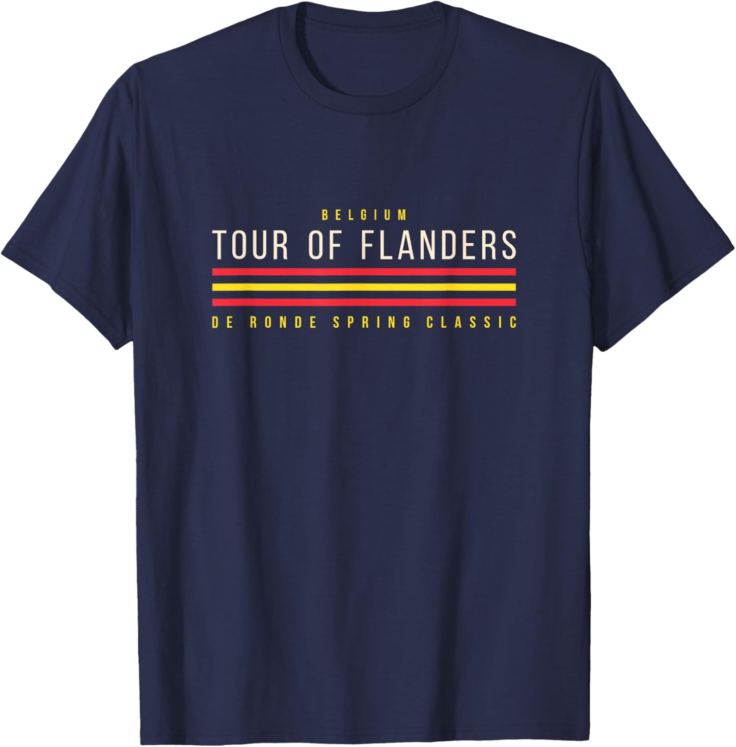 Tour of Flanders Spring Classic Belgium De Ronde T-Shirt - T-Shirt | Navy